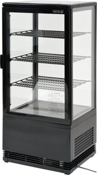 Vitrină frigorifică 78 l negru | YATO YG-05056