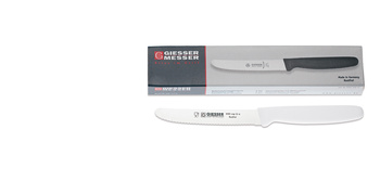 Set de cuțite cu lamă zimțată - 11 cm, 6 piese, alb | GIESSER MESSER 8365 wsp 11-6 w