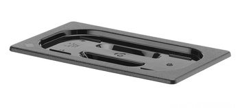 Capac GN 1/4 din policarbonat negru | HENDI 862940