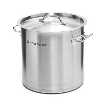 Oală înaltă din oțel inoxidabil cu capac, 17 l, diametru 28 cm | FORGAST FG02117