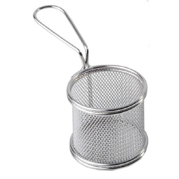 Coșuleț din oțel pentru finger food Snackholder, diam. 8 cm | APS 40600