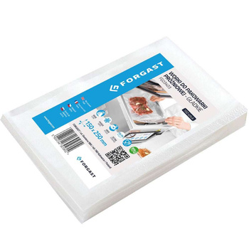 Pungi pentru ambalare în vid netede 25x15 cm - 100 buc. | FORGAST FG03403