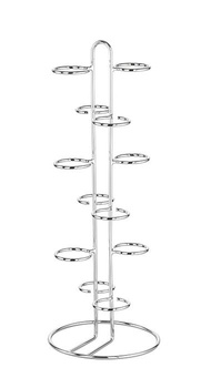 Suport pentru servire, pentru pahare cu diametrul de 6 cm, 22x22x59 cm | APS 33246