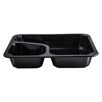 Recipient pentru termosudare 227x178x40 negru 2-compartimente COLT 320buc | GUILLIN MAPCORCT22740DC