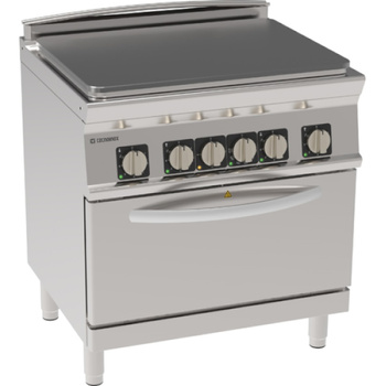 Aragaz electric cu blat solid și cuptor GN 2/1 | TECNOINOX 716188