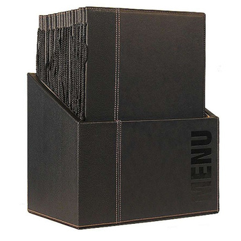 Cutie pentru meniuri, neagră | CONTACTO 5831/241