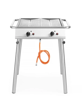 Grătar pe gaz Xantos 9,5kW, 770x710x(H)870mm | HENDI 148624