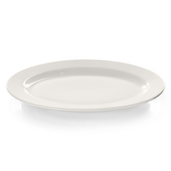 Półmisek owalny porcelanowy Modermo Prima, 30 cm, biały | MODERMO MP017