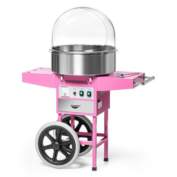 Mașină de vată de zahăr cu capac și cărucior | FORGAST FG09304
