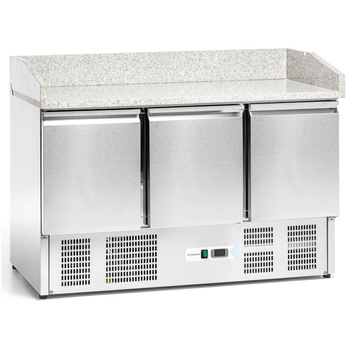 Masa frigorifică cu 3 uși pentru pizza 400 l | FORGAST FG07303