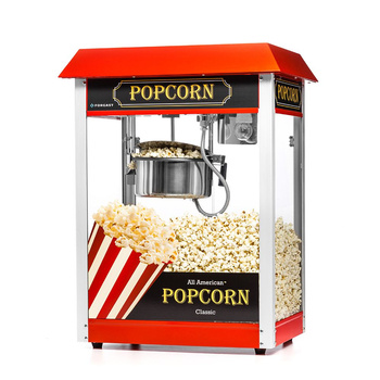 Mașină de popcorn cu acoperiș roșu | FORGAST FG09302