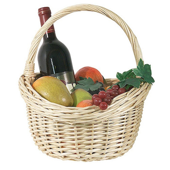 Coș oval din nuiele pentru fructe, 42x36x20 cm | CONTACTO 4868/420