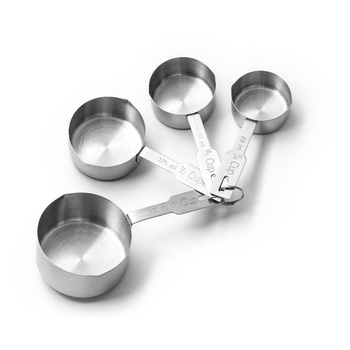 Set de cupe de măsurare din oțel inoxidabil, 60/80/125/250 ml | FORGAST FG11045