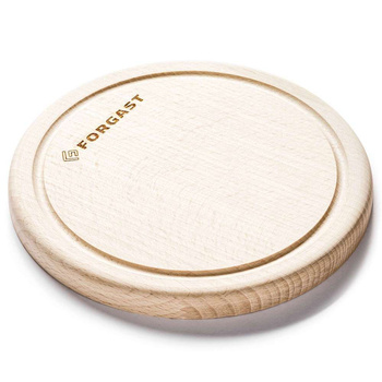 Placă rotundă din lemn cu șanț 20 cm | FORGAST FG12646