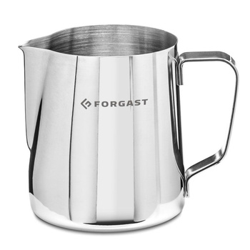 Cană din oțel pentru spumarea laptelui, capac. 0,35 l | FORGAST FG11020
