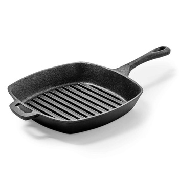 Tigaie grill pătrată din fontă 24x24 cm | FORGAST FG02305