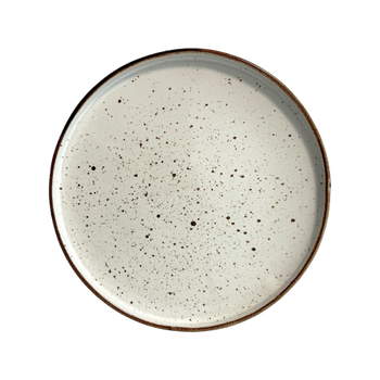 Farfurie întinsă cu margine Arondi Rustic crem 28 cm | KERA CERAMICA 18.1.RUSTIC CREM