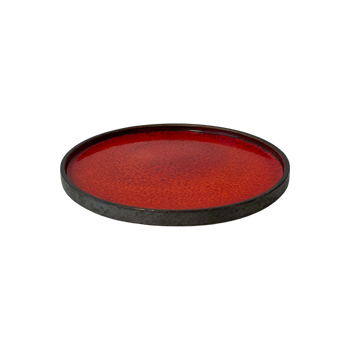 Farfurie întinsă cu margine Arondi rubin 20 cm | KERA CERAMIKA 18.3.RUBIN