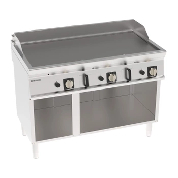 Placă de grătar cu gaz netedă pe o bază deschisă 120 cm | TECNOINOX 713159