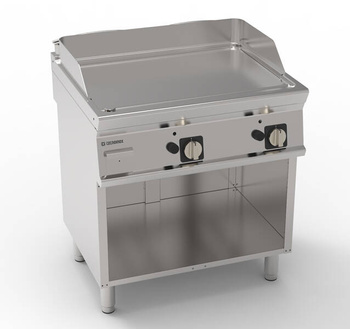 Placă de grătar cu gaz netedă pe o bază deschisă 74,8x56,4 cm | TECNOINOX 713180