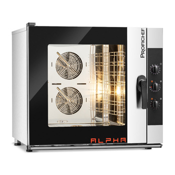 Cuptor electric cu convecție și abur Alpha 7 GN 1/1, control manual, 10,5 kW, 400 V | PROFICHEF PCA311007